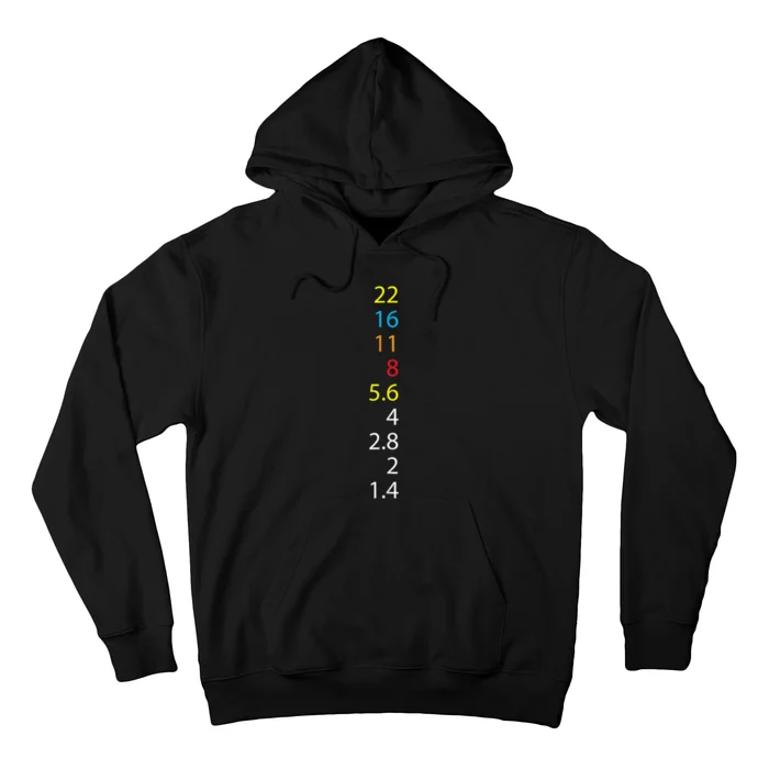 Photography Number Aperture Value Camera Hoodie