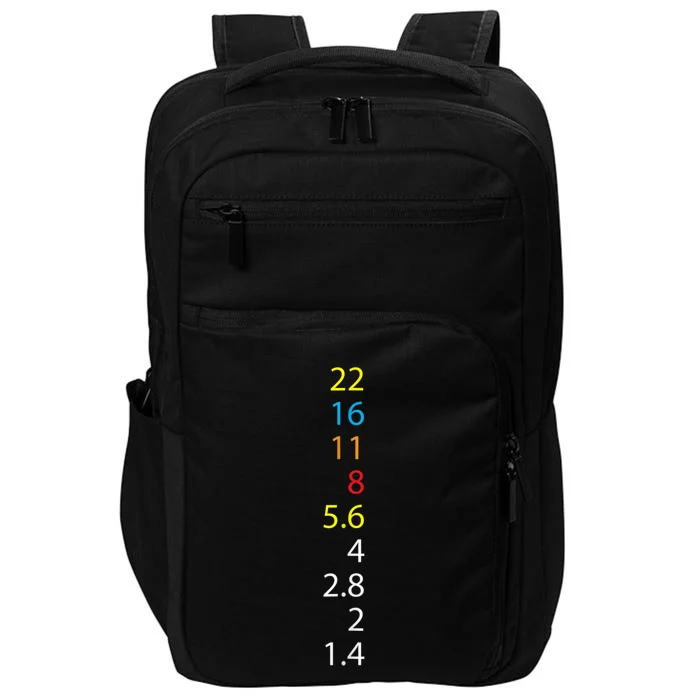 Photography Number Aperture Value Camera Impact Tech Backpack