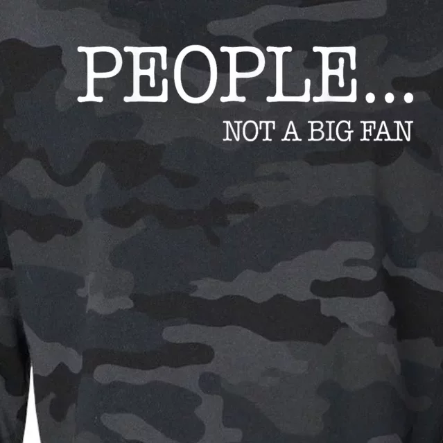 People Not A Big Fan Cropped Pullover Crew