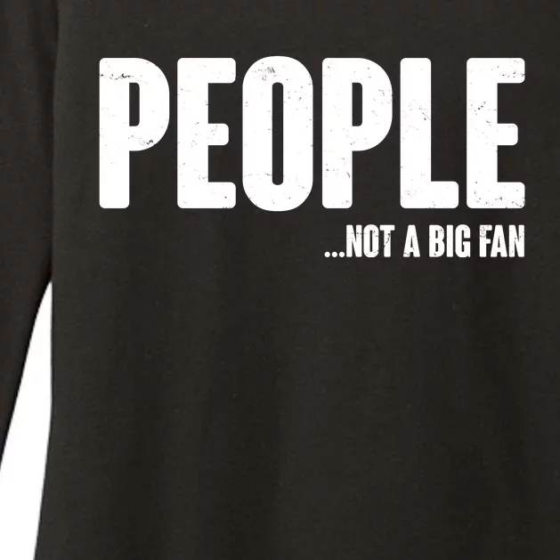 People Not A Big Fan Womens CVC Long Sleeve Shirt