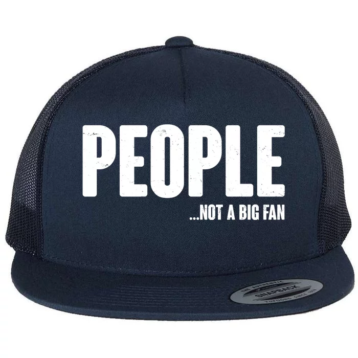 People Not A Big Fan Flat Bill Trucker Hat