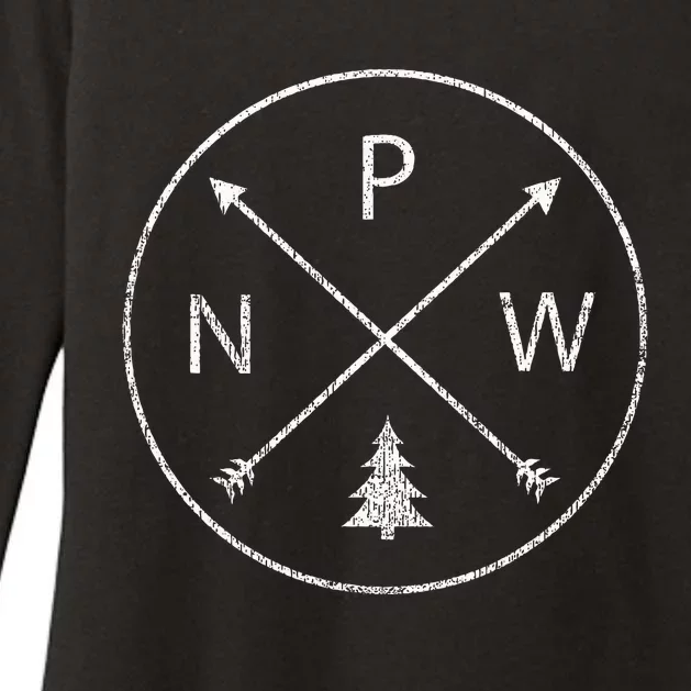 Pacific Northwest Arrows Pine Tree Pnw Womens CVC Long Sleeve Shirt