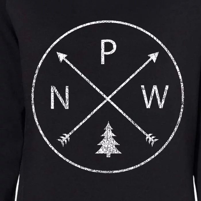 Pacific Northwest Arrows Pine Tree Pnw Womens California Wash Sweatshirt