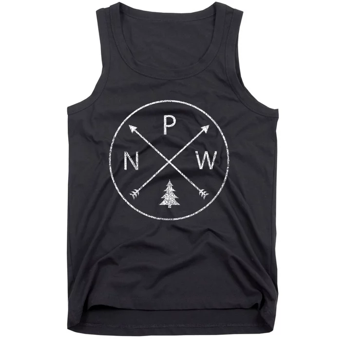 Pacific Northwest Arrows Pine Tree Pnw Tank Top