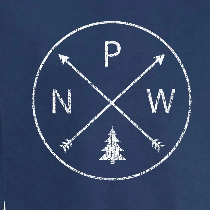 Pacific Northwest Arrows Pine Tree Pnw Garment-Dyed Sweatshirt