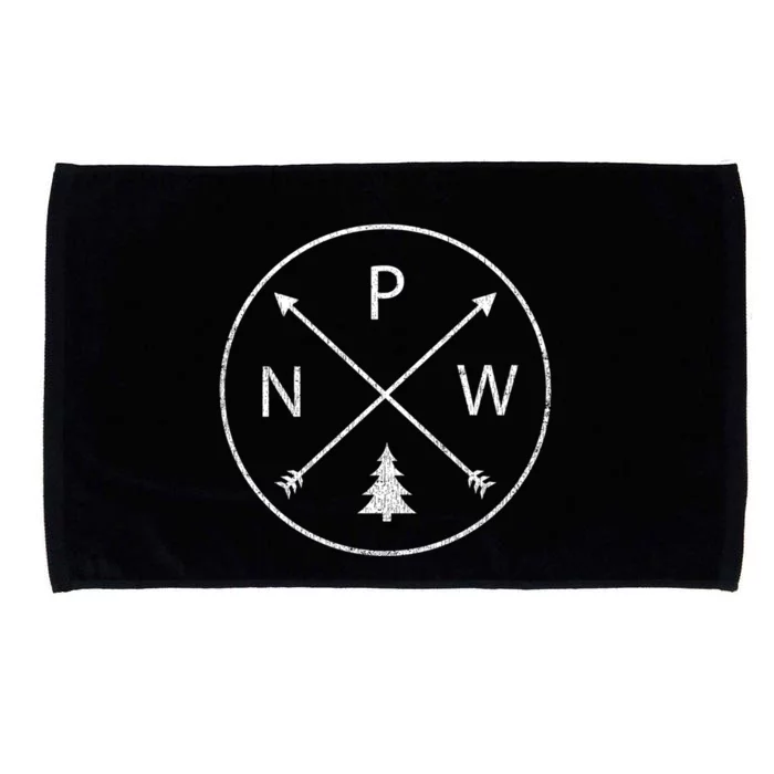 Pacific Northwesgift Arrows Pine Tree Pnw Meaningful Gift Microfiber Hand Towel