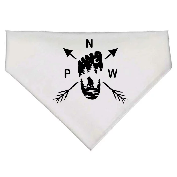 Pacific Northwest Big Foot Arrow Adventure USA-Made Doggie Bandana