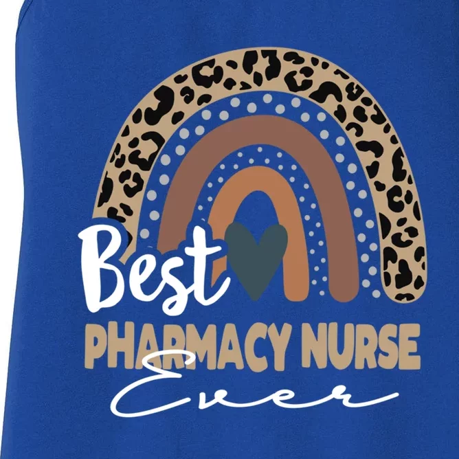 Pharmacy Nurse Boho Rainbow Pharmaceutical Research Nurse Cool Gift Women's Racerback Tank