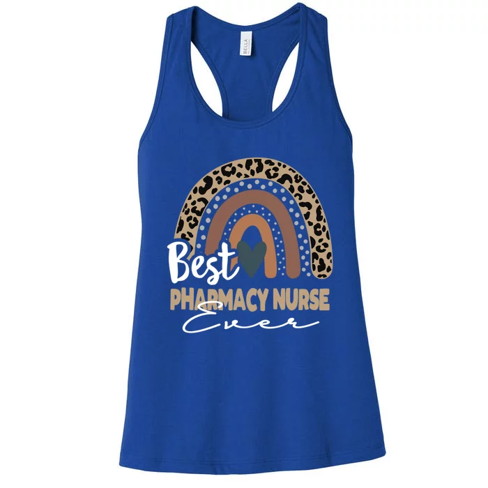 Pharmacy Nurse Boho Rainbow Pharmaceutical Research Nurse Cool Gift Women's Racerback Tank