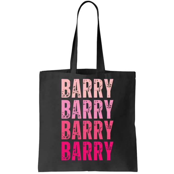 Personalized Name Barry I Love Barry Tote Bag