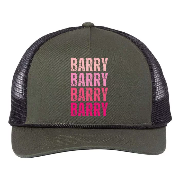 Personalized Name Barry I Love Barry Retro Rope Trucker Hat Cap