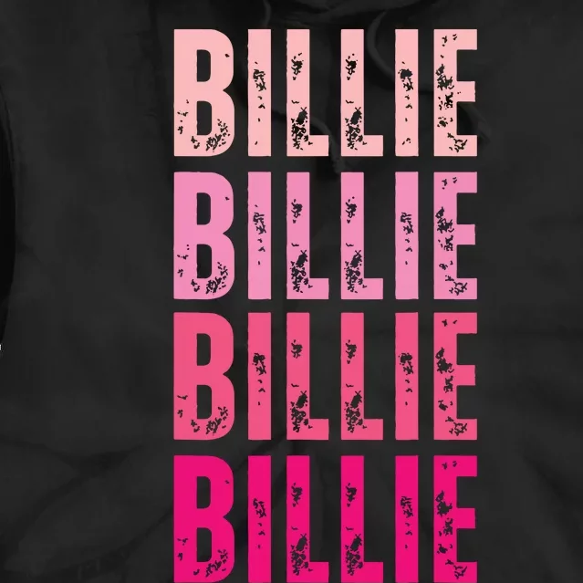 Personalized Name Billie I Love Billie Tie Dye Hoodie