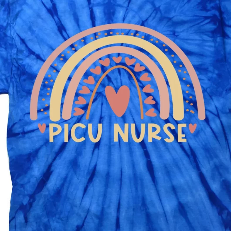 Picu Nurse Boho Rainbow Cute Nursing Student Great Gift Tie-Dye T-Shirt