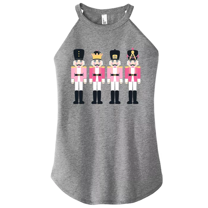 Pink Nutcracker Ballet Vintage Christmas Nutcracker Women’s Perfect Tri Rocker Tank