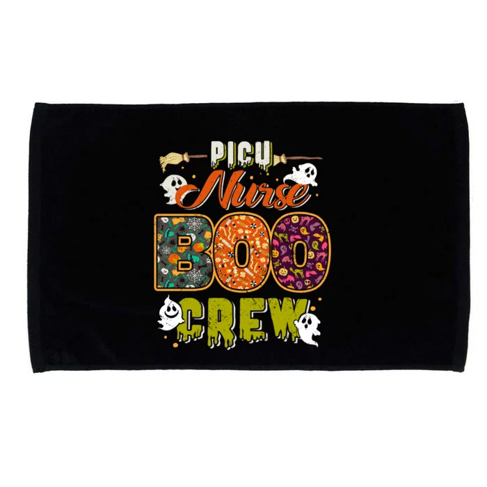 Picu Nurse Boo Crew Rn Squad Halloween Matching Fun Meaningful Gift Microfiber Hand Towel