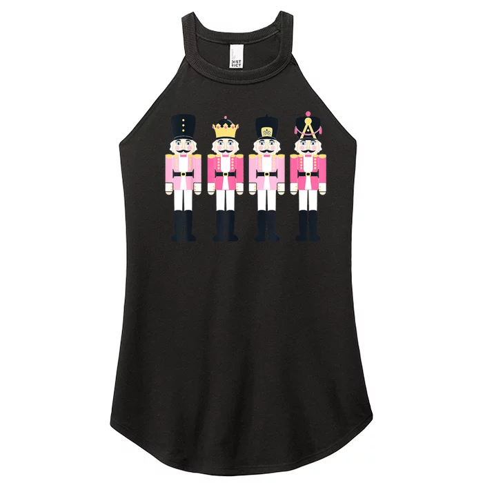 Pink Nutcracker Ballet Vintage Christmas Nutcracker Women’s Perfect Tri Rocker Tank