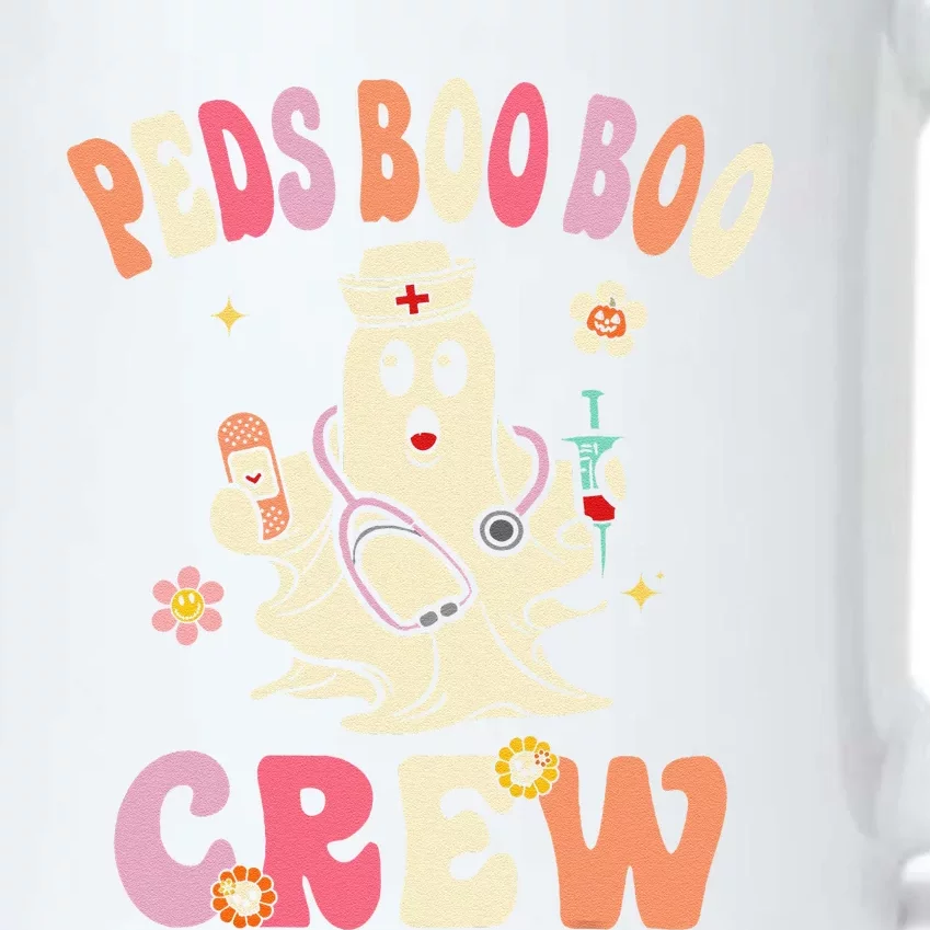 Peds Nurse Boo Crew Retro Halloween Pediatric Nurse Black Color Changing Mug