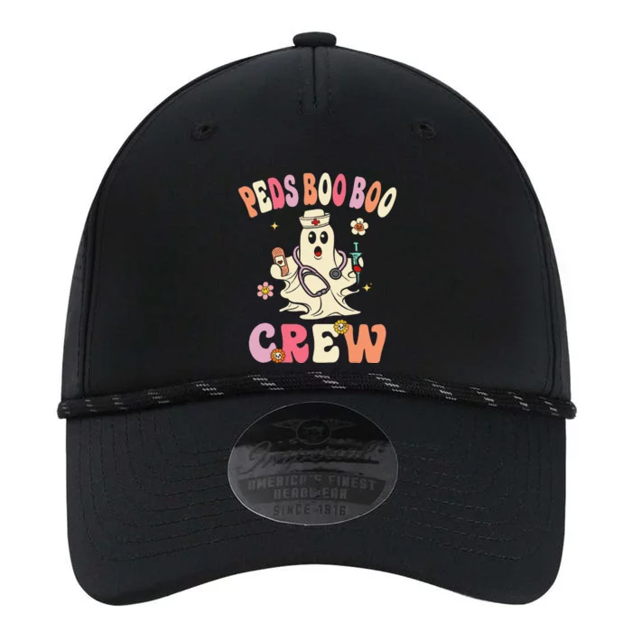 Peds Nurse Boo Crew Retro Halloween Pediatric Nurse Performance The Dyno Cap