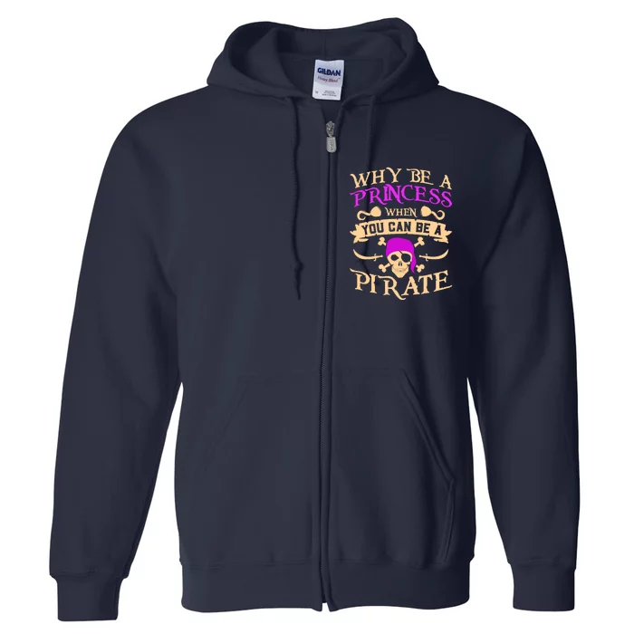 Pirate Night Costume For A Lover Of Caribbean Pirate Nights Full Zip Hoodie