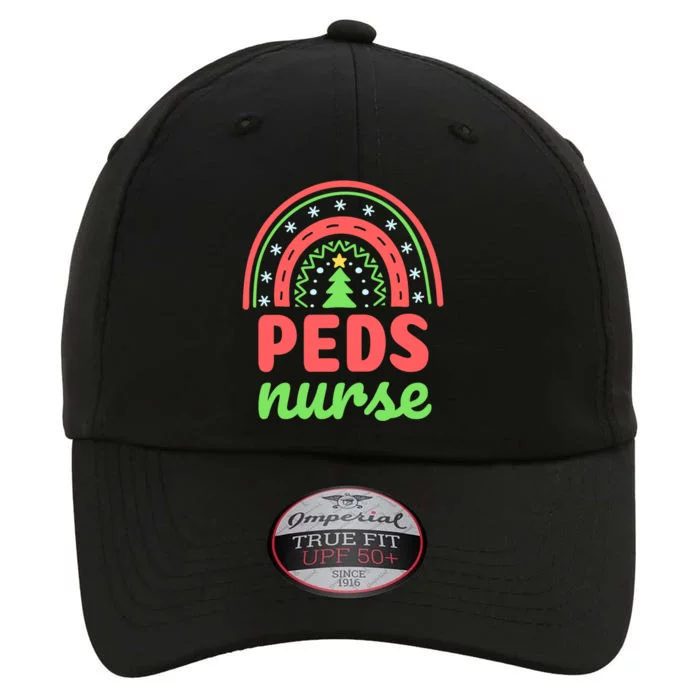 Peds Nurse Christmas Tree Rainbow Pediatric Nursing Funny Gift The Original Performance Cap