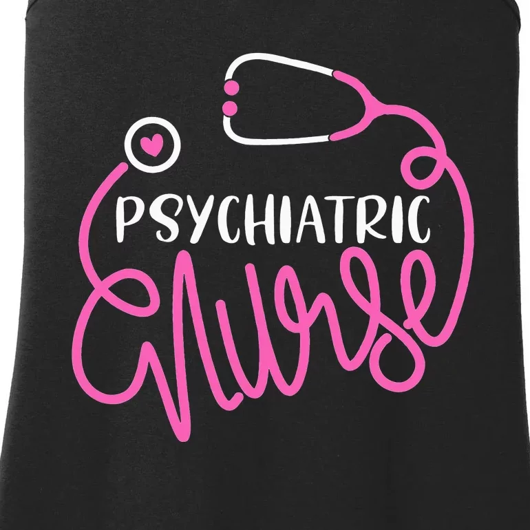 Psychiatric Nurse Cute RN Mental Health Nursing Ladies Essential Tank