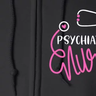 Psychiatric Nurse Cute RN Mental Health Nursing Full Zip Hoodie