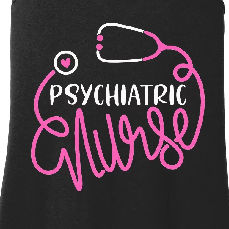 Psychiatric Nurse Cute RN Mental Health Nursing Psych Nurse Ladies Essential Tank