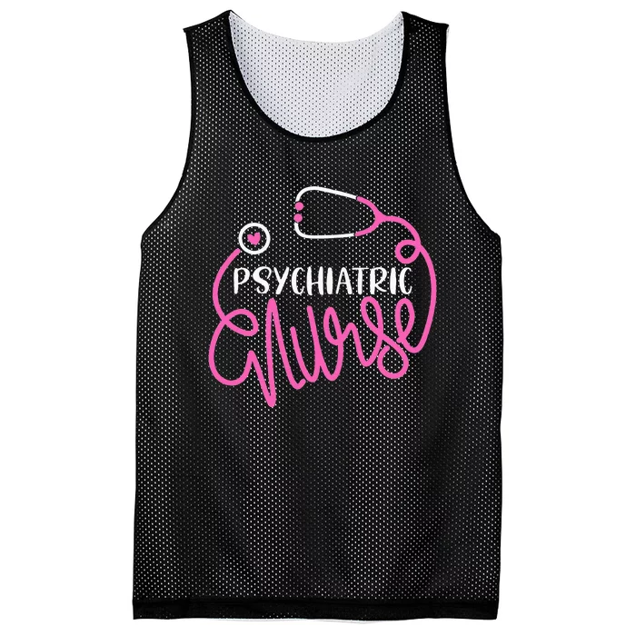 Psychiatric Nurse Cute RN Mental Health Nursing Psych Nurse Mesh Reversible Basketball Jersey Tank