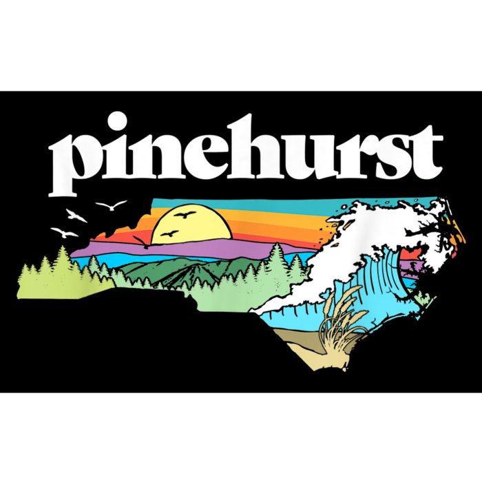 Pinehurst North Carolina Outdoors Retro Nature Bumper Sticker