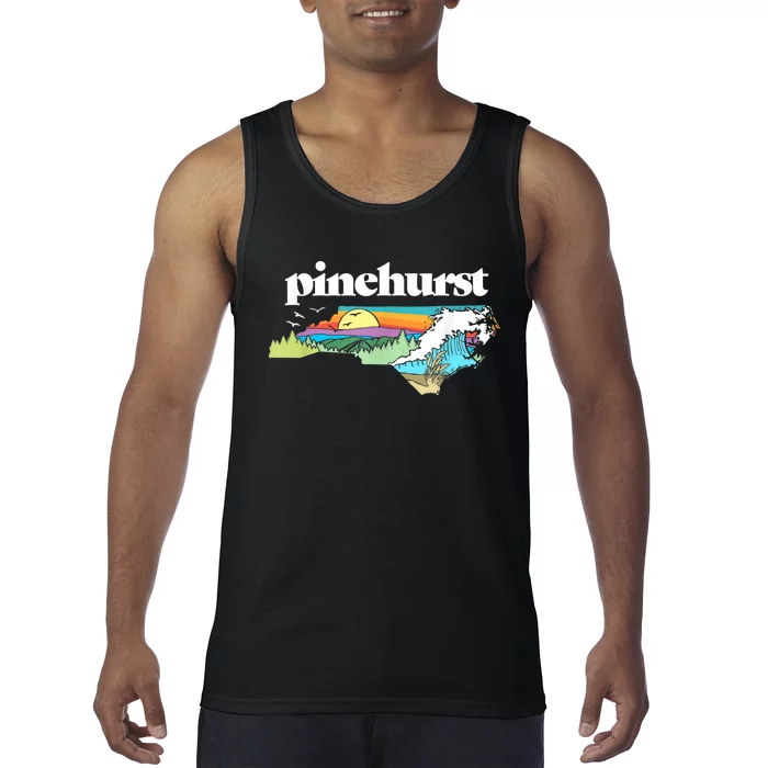 Pinehurst North Carolina Outdoors Retro Nature Tank Top