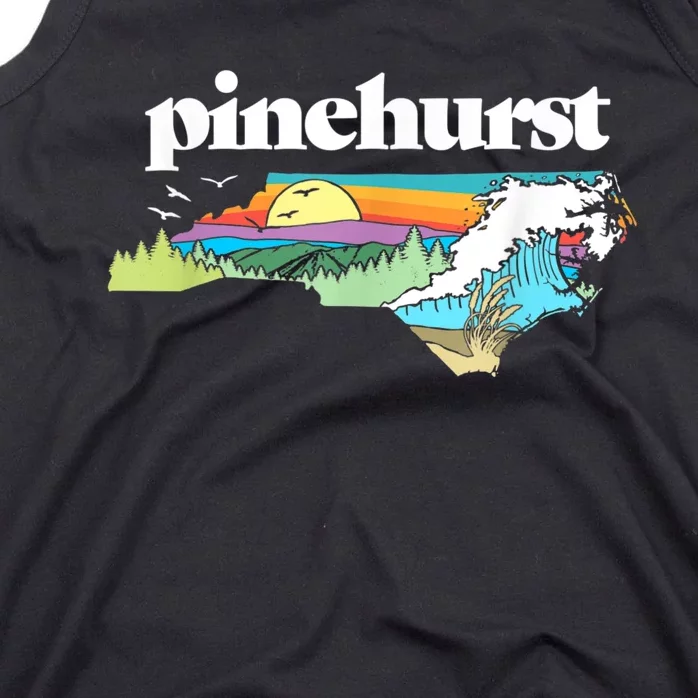 Pinehurst North Carolina Outdoors Retro Nature Tank Top