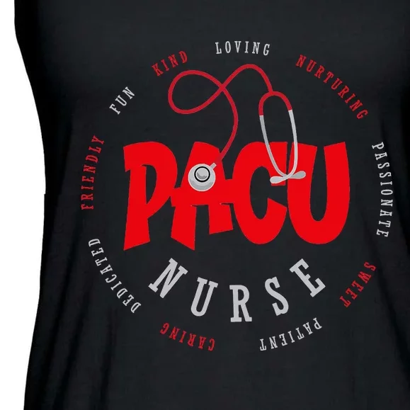 PACU Nurse Crew Cute Post Anesthesia Care Unit Ladies Essential Flowy Tank