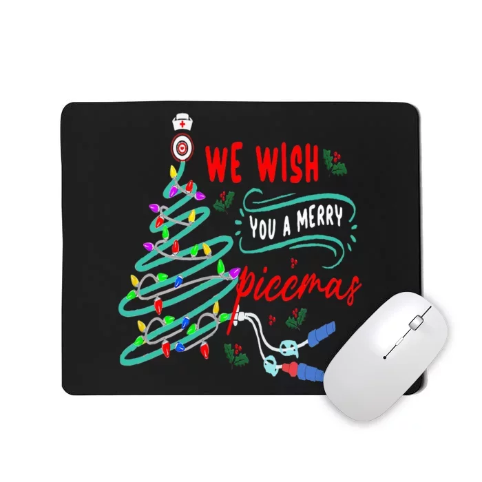 PICC Nurse Christmas Vascular ICU RN Nursing Xmas Pediatric Mousepad