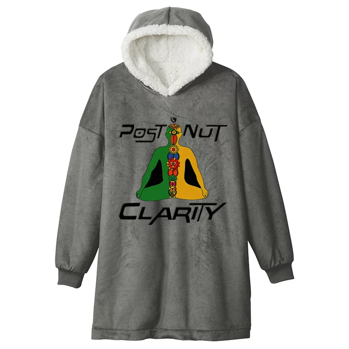 Post Nut Clarity Funny Post Nut Clarity Trending Post Nut Hooded Wearable Blanket