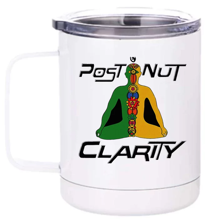 Post Nut Clarity Funny Post Nut Clarity Trending Post Nut Front & Back 12oz Stainless Steel Tumbler Cup