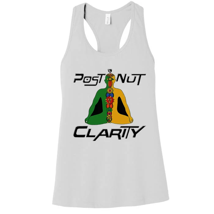 Post Nut Clarity Funny Post Nut Clarity Trending Post Nut Women's Racerback Tank