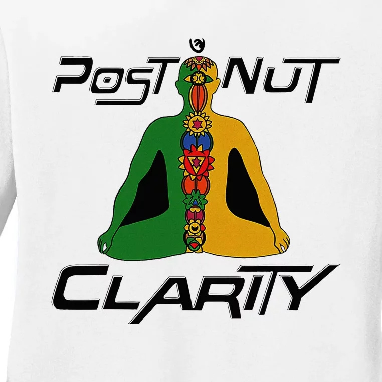 Post Nut Clarity Funny Post Nut Clarity Trending Post Nut Ladies Long Sleeve Shirt