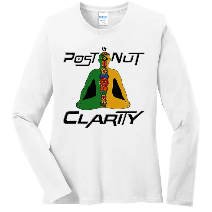 Post Nut Clarity Funny Post Nut Clarity Trending Post Nut Ladies Long Sleeve Shirt