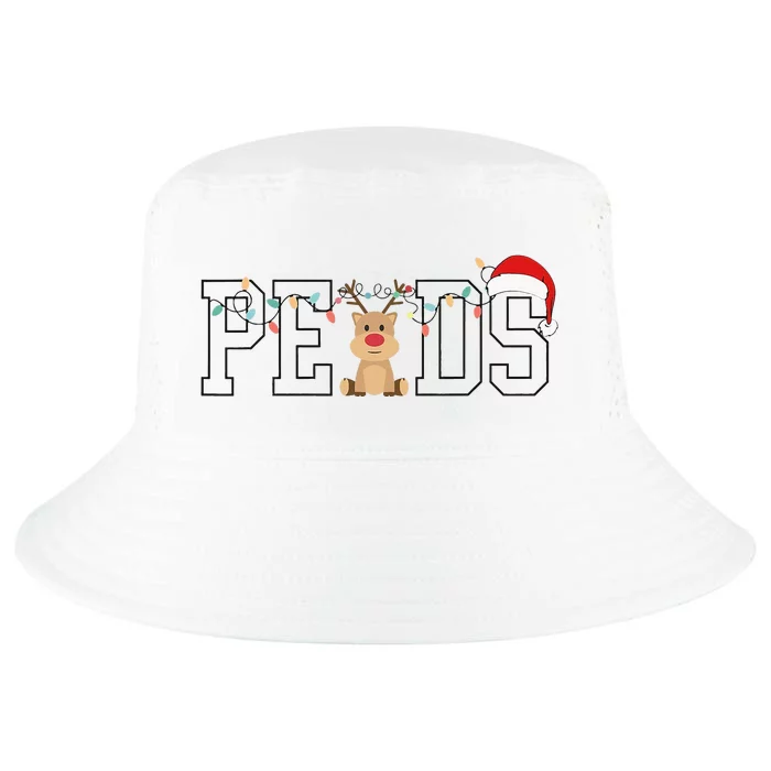 Pediatric Nurse Christmas Peds Nurse Practitioner RN Xmas Cool Comfort Performance Bucket Hat