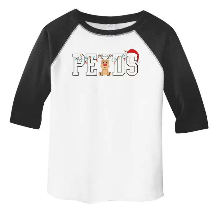 Pediatric Nurse Christmas Peds Nurse Practitioner RN Xmas Toddler Fine Jersey T-Shirt