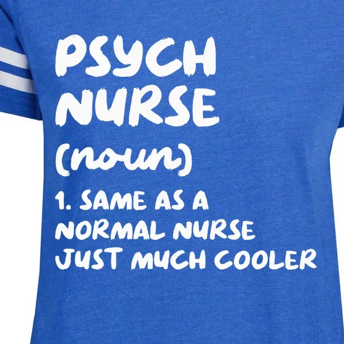 Psych Nurse Definition Nursing Enza Ladies Jersey Football T-Shirt