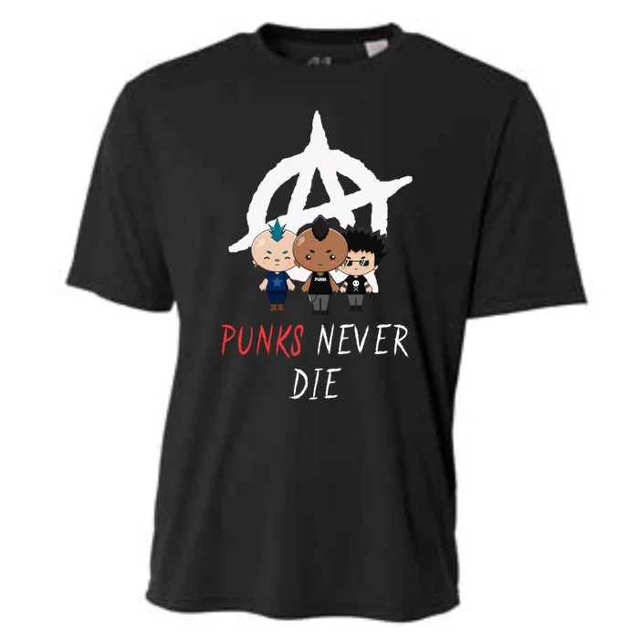 Punks Never Die Freedom Punks Punk Rock Anarchy Great Gift Cooling Performance Crew T-Shirt