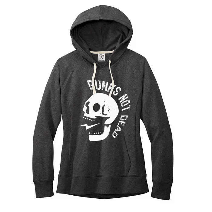 Punks Not Dead Skull Women's Fleece Hoodie