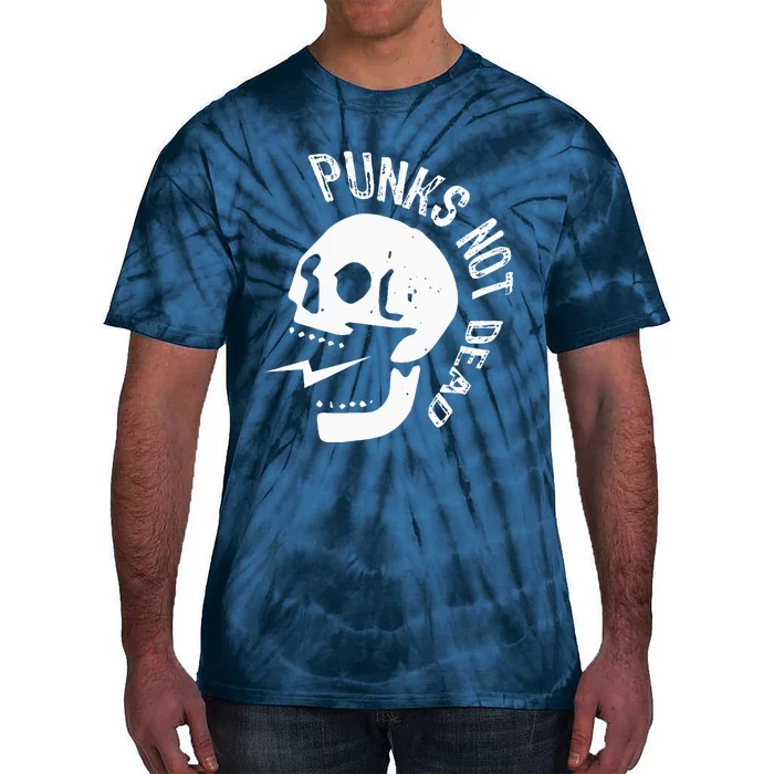 Punks Not Dead Skull Tie-Dye T-Shirt