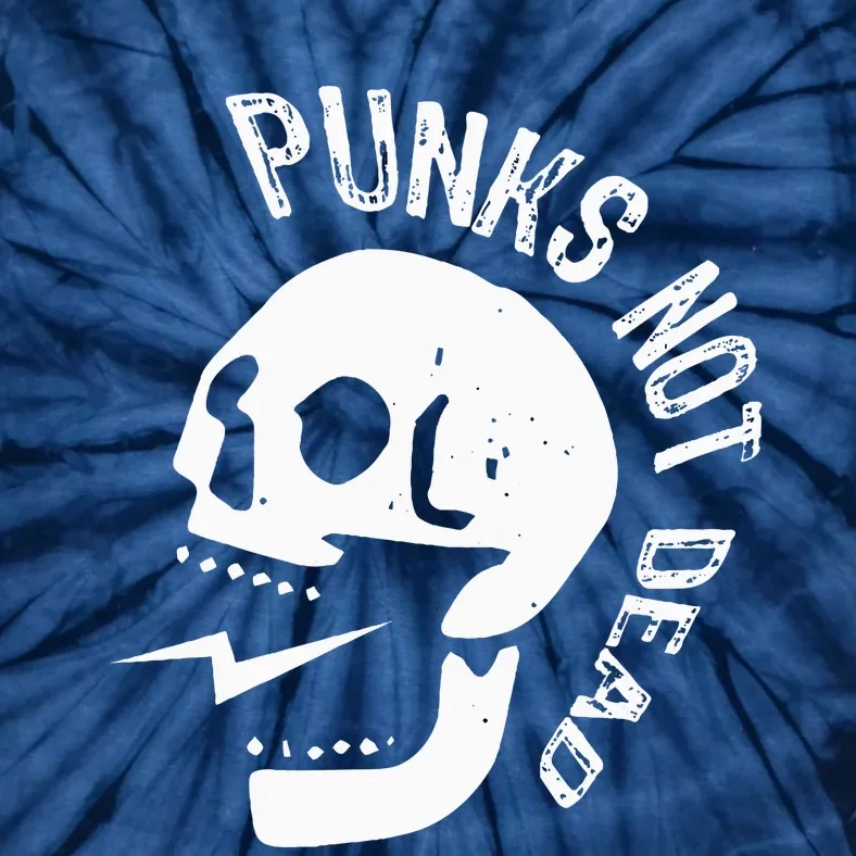 Punks Not Dead Skull Tie-Dye T-Shirt