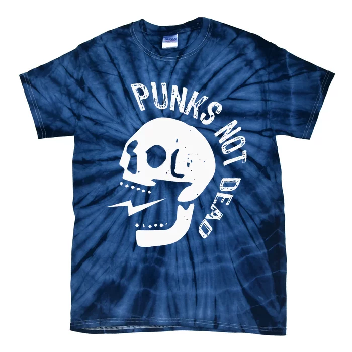 Punks Not Dead Skull Tie-Dye T-Shirt