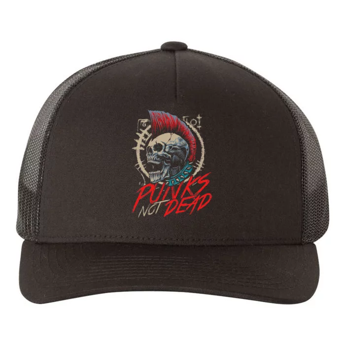 Punks Not Dead Rocker Punker Punk Rock Music Yupoong Adult 5-Panel Trucker Hat