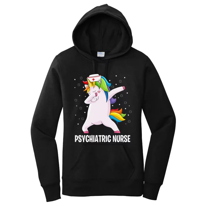 Psychiatric Nurse Dab Unicorn RN Mental Health Psych Nurse Women's Pullover Hoodie