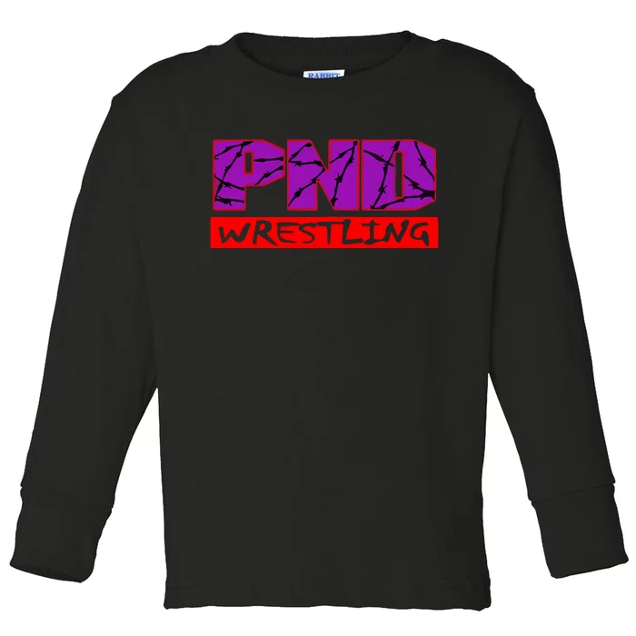 Pacific North Death Wrestling Toddler Long Sleeve Shirt