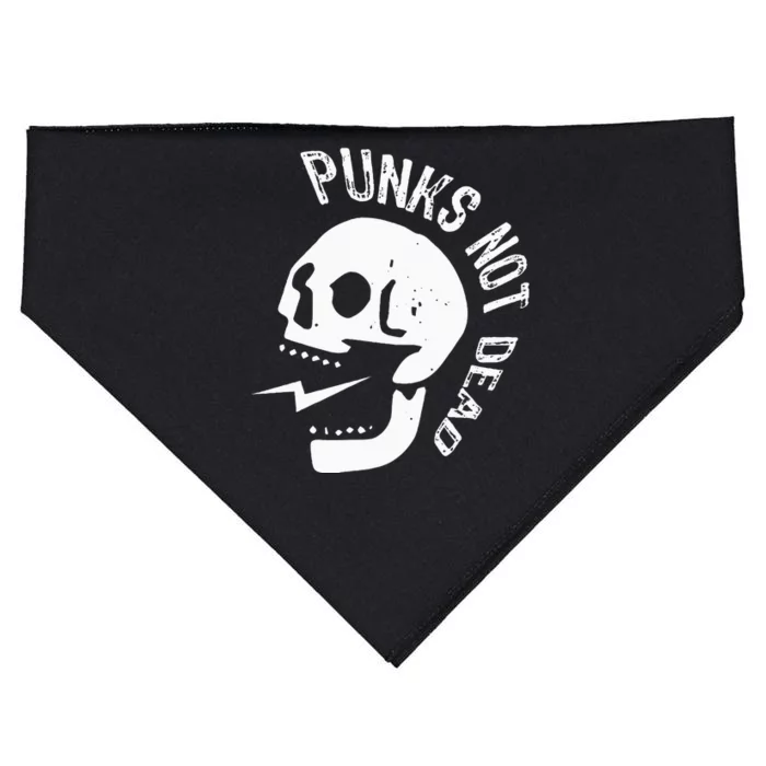 Punks Not Dead Skull USA-Made Doggie Bandana